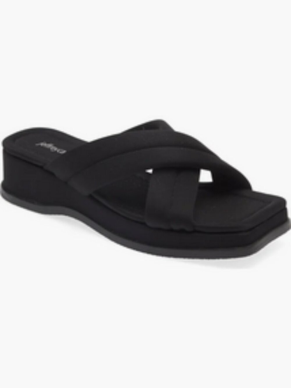 Jeffrey Campbell Sun-Sation Sandal in Black Neoprene  Sz: 9.5